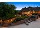 Stunning backyard with lush landscaping, inviting lounge chairs, and a charming patio area for outdoor entertaining at 8000 N 41St St, Longmont, CO 80503