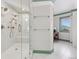 Modern bathroom featuring a glass enclosed shower with dual shower heads and stylish fixtures at 8000 N 41St St, Longmont, CO 80503
