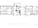 Three levels of floor plans, basement, main floor, and upstairs, showing layout of rooms at 4348 Umatilla St, Denver, CO 80211