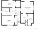 Upstairs floor plan showing bedrooms and bathrooms, including measurements and layout for space utilization at 4348 Umatilla St, Denver, CO 80211
