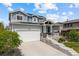 Beautifully landscaped two-story home with a well-maintained lawn and a two-car garage at 8261 Garden City Ave, Littleton, CO 80125