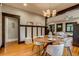 Bright dining room featuring hardwood floors and modern decor at 3525 N Alcott St, Denver, CO 80211