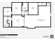 Detailed floorplan showcasing the layout of the home with dimensions of rooms and hallways at 3525 N Alcott St, Denver, CO 80211