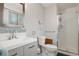 Modern bathroom with updated vanity and shower at 2652 S Sable Way, Aurora, CO 80014