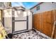 Convenient storage shed in the backyard for tools and equipment at 2652 S Sable Way, Aurora, CO 80014