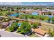 A high angle birds eye view of neighborhood homes and a school with track and field at 3145 W Farmdale Rd, Englewood, CO 80110