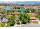 Aerial view showcasing a neighborhood near schools with sports fields and running tracks at 3145 W Farmdale Rd, Englewood, CO 80110