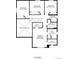Floor plan shows three bedrooms, two baths, and a laundry room on the second floor at 9255 Melborne Ct, Parker, CO 80134