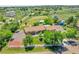 This aerial image shows a large property with a home, sheds, and bordered by a fence at 9880 E 157Th Ave, Brighton, CO 80602