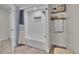 Bright bathroom featuring a tub and shower combination with white subway tile and built-in niche at 9880 E 157Th Ave, Brighton, CO 80602