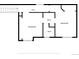 Detailed floor plan showcasing the layout of the second floor with two bedrooms and two baths at 2164 Foothills S Dr, Golden, CO 80401