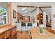 Bright kitchen with skylights, wooden cabinetry and breakfast bar at 2164 Foothills S Dr, Golden, CO 80401