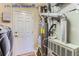 Laundry room with washer, dryer, and extra storage at 4508 E Louisiana Ave, Denver, CO 80246