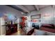 The bedroom features unique decor, a daybed, a fireplace and a bar area at 7865 E Mississippi Ave # 702, Denver, CO 80247