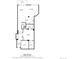 Floor plan showing layout of rooms, including living area, kitchen, bedroom, and bathrooms at 1301 Wazee St # 3C, Denver, CO 80204