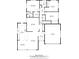 Detailed floor plan showcasing the layout of the home's first floor, including dimensions for each room at 6630 E Virginia Ave, Denver, CO 80224