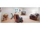 Cozy living room with comfortable seating and a TV entertainment center at 1738 Edgewater Pl, Longmont, CO 80504