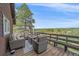 Inviting deck with outdoor seating and scenic views, perfect for relaxing and entertaining at 3163 Windstream Ln, Elizabeth, CO 80107