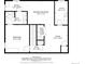 Detailed floor plan showcasing layout of rooms, including the bedroom, recreation room, and utility areas at 3163 Windstream Ln, Elizabeth, CO 80107