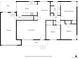 Layout of the floor plan of a single-story home including the living room, kitchen, and primary bedroom at 12017 W 58Th Pl, Arvada, CO 80004