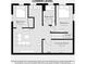 Lower level floor plan featuring two bedrooms, bathroom, closet, and furnace room at 2824 Cherry St, Denver, CO 80207