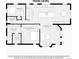 Main level floor plan featuring kitchen, living room, primary bedroom, bedroom and two bathrooms at 2824 Cherry St, Denver, CO 80207