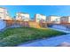 Well-maintained backyard featuring a lush lawn, complemented by a wood fence for privacy, and a concrete patio at 9448 Richfield St, Commerce City, CO 80022