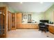 Home office with built-in desk and storage, offering a functional workspace at 1426 Rembrandt Rd, Boulder, CO 80302