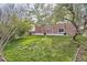 Green backyard with a brick house and fence, offering privacy and space at 12036 Monaco Dr, Brighton, CO 80602