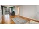 Dining area with hardwood floors and sliding glass door at 3052 S Grape Way, Denver, CO 80222