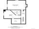 Basement layout with recreation room, bedroom, walk in closet, utility and hall at 860 Magnolia St, Denver, CO 80220