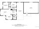 Layout of the first floor with kitchen, living room, primary bedroom, garage, and covered patio at 860 Magnolia St, Denver, CO 80220