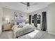 Cozy bedroom with stylish decor, soft lighting, and large windows, creating a serene and relaxing atmosphere at 8056 E 35Th Ave, Denver, CO 80238