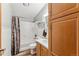 Bathroom with shower/tub combo, ample storage, and neutral color palette at 764 Blue Ridge Rd, Breckenridge, CO 80424