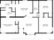 Detailed floor plan showcasing the layout, including bedrooms, bathrooms, living spaces, and eat-in kitchen at 764 Blue Ridge Rd, Breckenridge, CO 80424