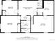 Detailed floor plan showcasing the layout of bedrooms, recreation room, and utility spaces at 2723 S Knoxville Way, Denver, CO 80227