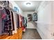 Walk-in closet featuring wire shelving, carpet flooring and a built in dresser at 463 Mazzini St, Erie, CO 80516