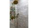 Elegant shower featuring decorative greenery and a gold shower head and fixtures at 3701 S Grant St, Englewood, CO 80113