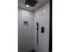 Newly renovated walk-in shower with white subway tile and matte black hardware at 3701 S Grant St, Englewood, CO 80113