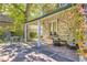 Relaxing stone patio adjacent to the house, perfect for entertaining at 350 Cherry St, Denver, CO 80220