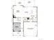 First floor plan featuring an open concept great room, dining area, kitchen, study and a two-car garage at 1354 Sienna Peak Cir, Erie, CO 80516