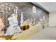 Basement mural featuring a roller coaster, carnival, and other fun attractions at 11333 Conifer Mountain Rd, Conifer, CO 80433