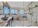 Modern bathroom with a glass-enclosed shower, granite countertop, and stylish fixtures at 10127 W 100Th Ct, Westminster, CO 80021