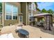 Backyard patio with an outdoor dining area and seating, ideal for entertaining and enjoying the outdoor space at 1588 W 111Th Ave, Northglenn, CO 80234