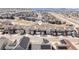 Aerial view of neighborhood, highlighting the home's location and surrounding houses at 2541 Leafdale Cir, Castle Rock, CO 80109