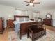 Spacious bedroom with a large bed, stylish furnishings, and a cozy atmosphere at 9045 E Floyd Ave, Denver, CO 80231