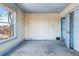 Bedroom with light blue walls and carpet at 1149 Steele St, Denver, CO 80206