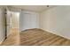 Bedroom with new flooring and closet at 5380 S Prescott St, Littleton, CO 80120