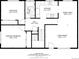 Floorplan featuring two bedrooms, two bathrooms, a kitchen, a dining area, a living room, and a hall at 5380 S Prescott St, Littleton, CO 80120