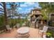 Backyard Deck featuring seating and natural views at 2521 Juniper Ct, Golden, CO 80401